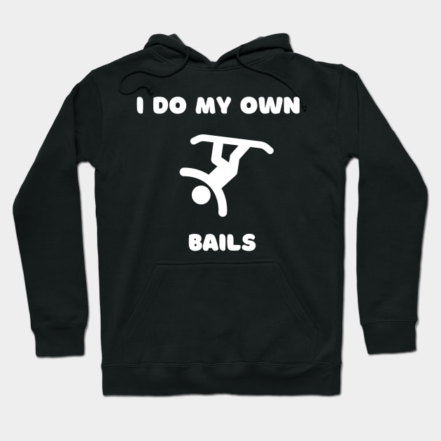 Lispe Snowboard I Do My OWn Bails Hoodie by Lispe